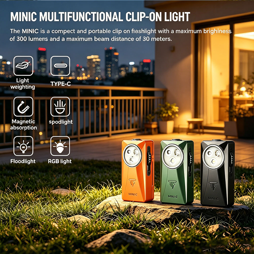 Edc Carry Flashlight - Фонарик Trustfire MINIC 800 люмен, компактный,