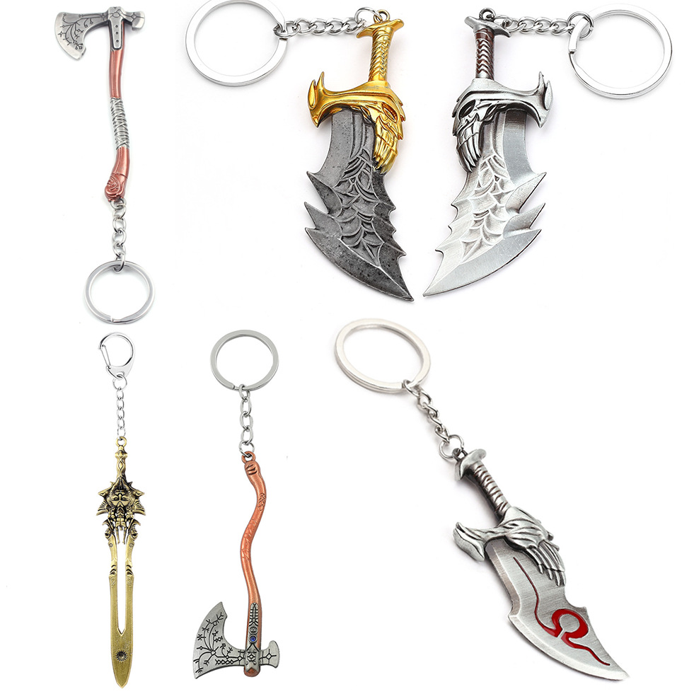 Carabiner Keychain - Брелок-подвеска с мечом Кратоса из God