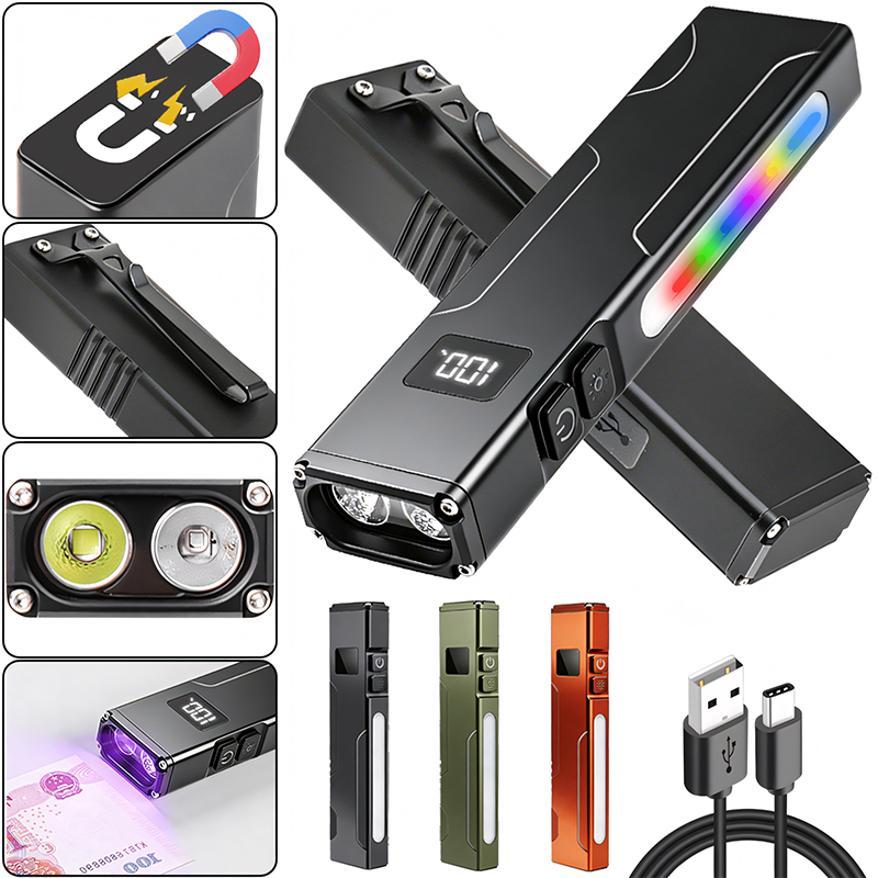 Edc Carry Clip - Многофункциональный рабочий фонарь EDC с магнитом,