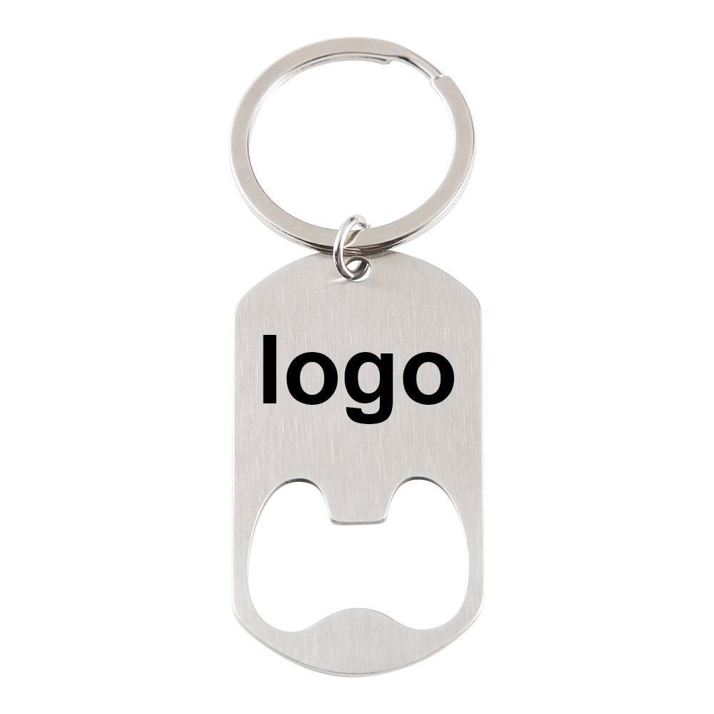 Bottle Opener Keyring - Пользовательский логотип компании, брелок из нержавеющей