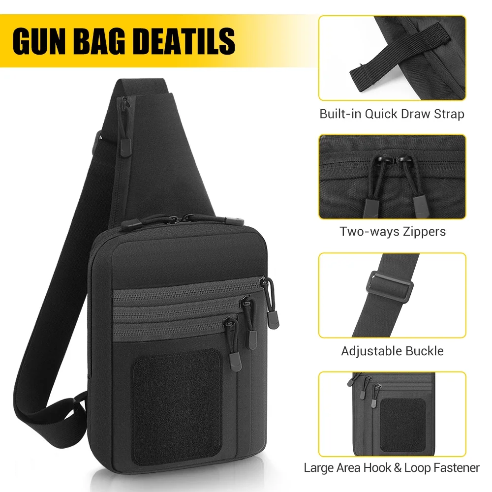 Edc Concealed Carry Sling Bag - Тактическая кобура для пистолета, предназначенная для