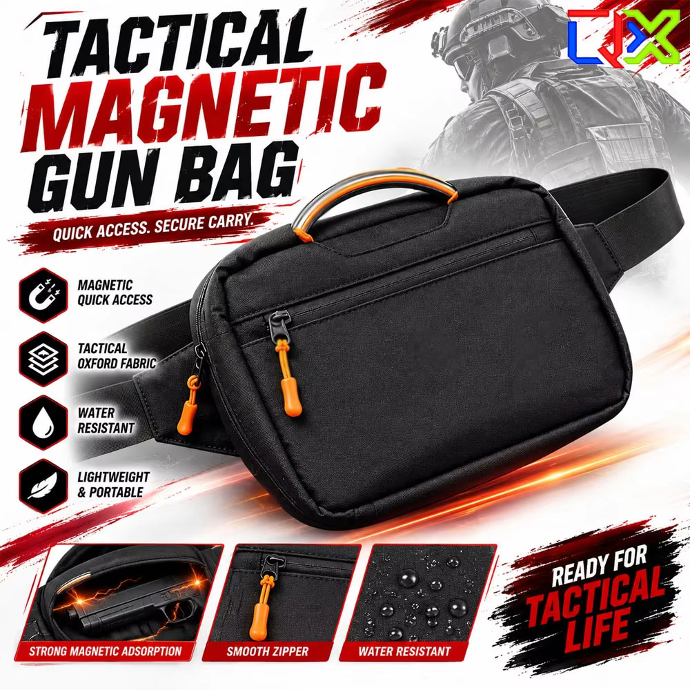 Edc Carry Bag For Men - Тактическая магнитная поясная сумка с быстрым