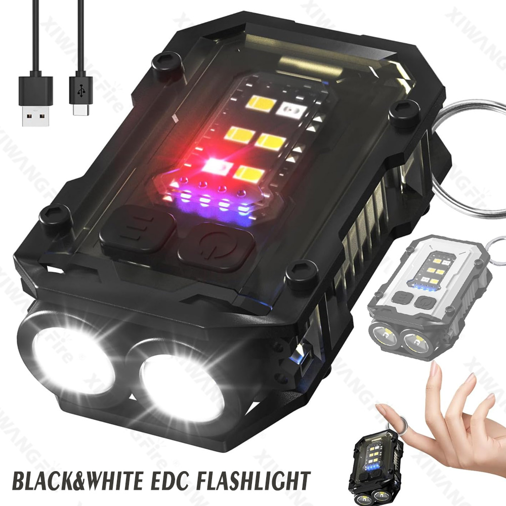 Keychain Flashlight - Мини-брелок-фонарик COB, перезаряжаемый фонарик EDC с