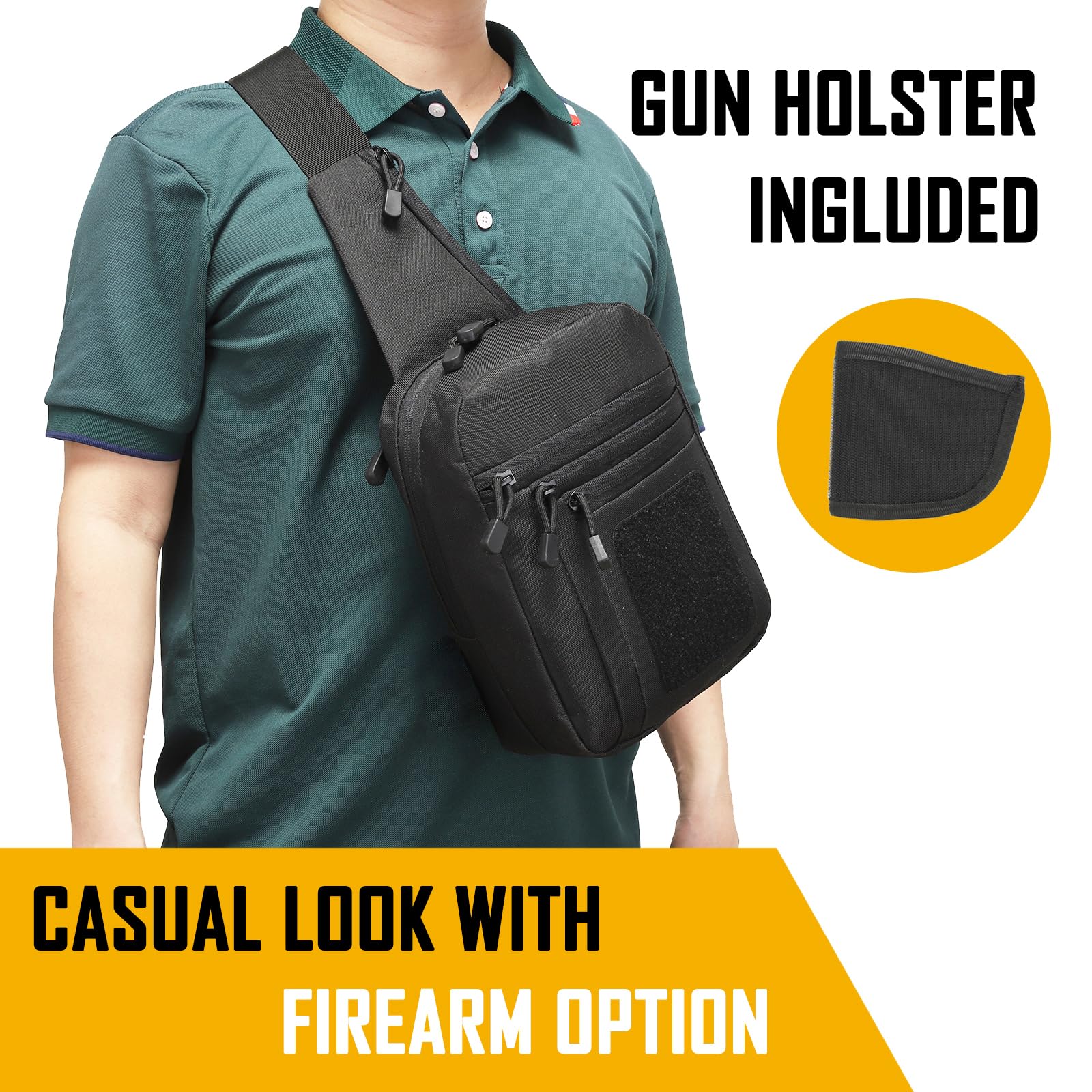 Edc Carry Holster - Мужская сумка через плечо для скрытого