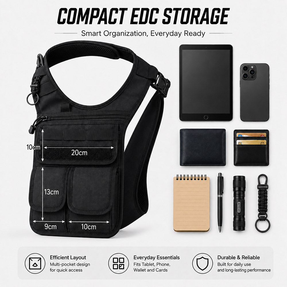 Тактическая скрытая сумка-сатч – обзор и цена Edc Carry Bag For Men