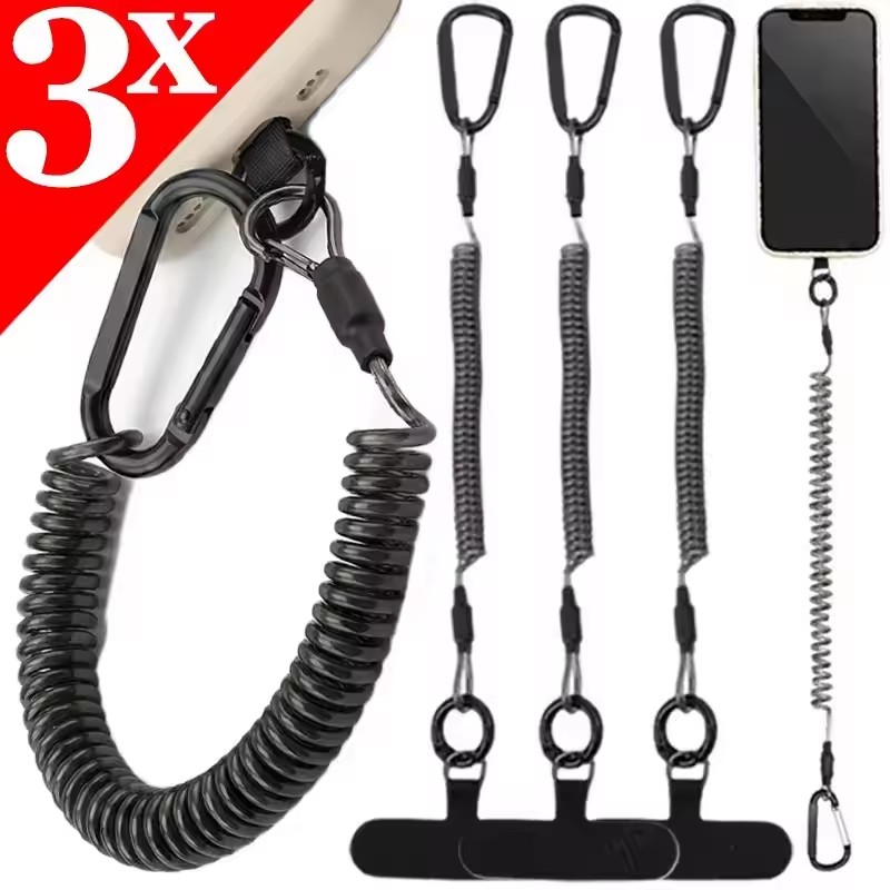 Гибкие противоугонные шнуры дл – обзор и цена Carabiner Keychain