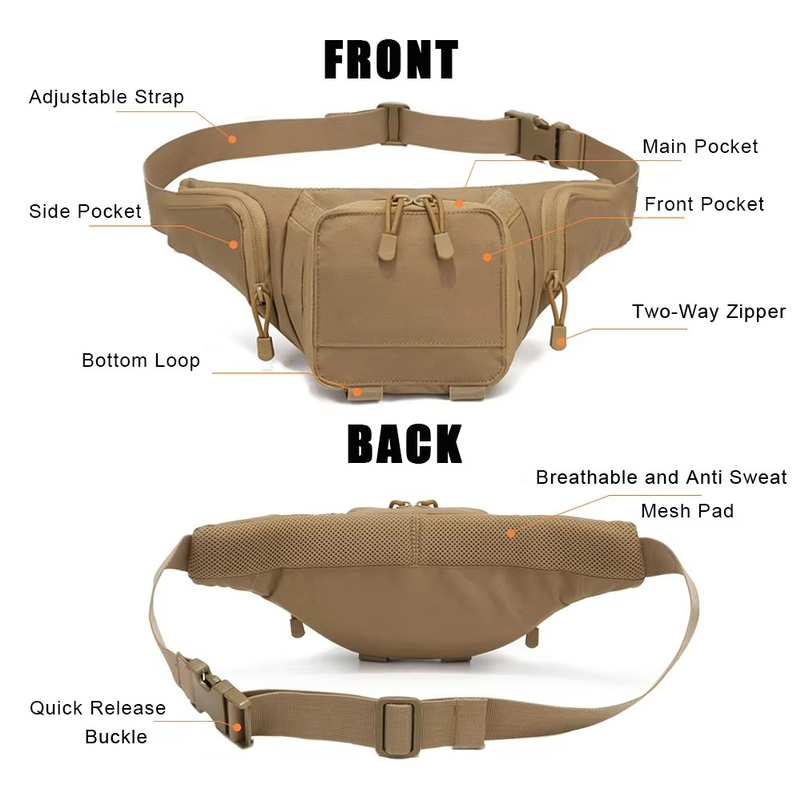 Спортивная поясная сумка для м – обзор и цена Edc Carry Bag For Men