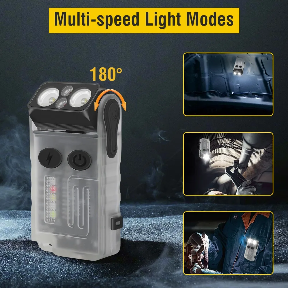BORUiT V20 Buzzer EDC светодио – обзор и цена Keychain Flashlight