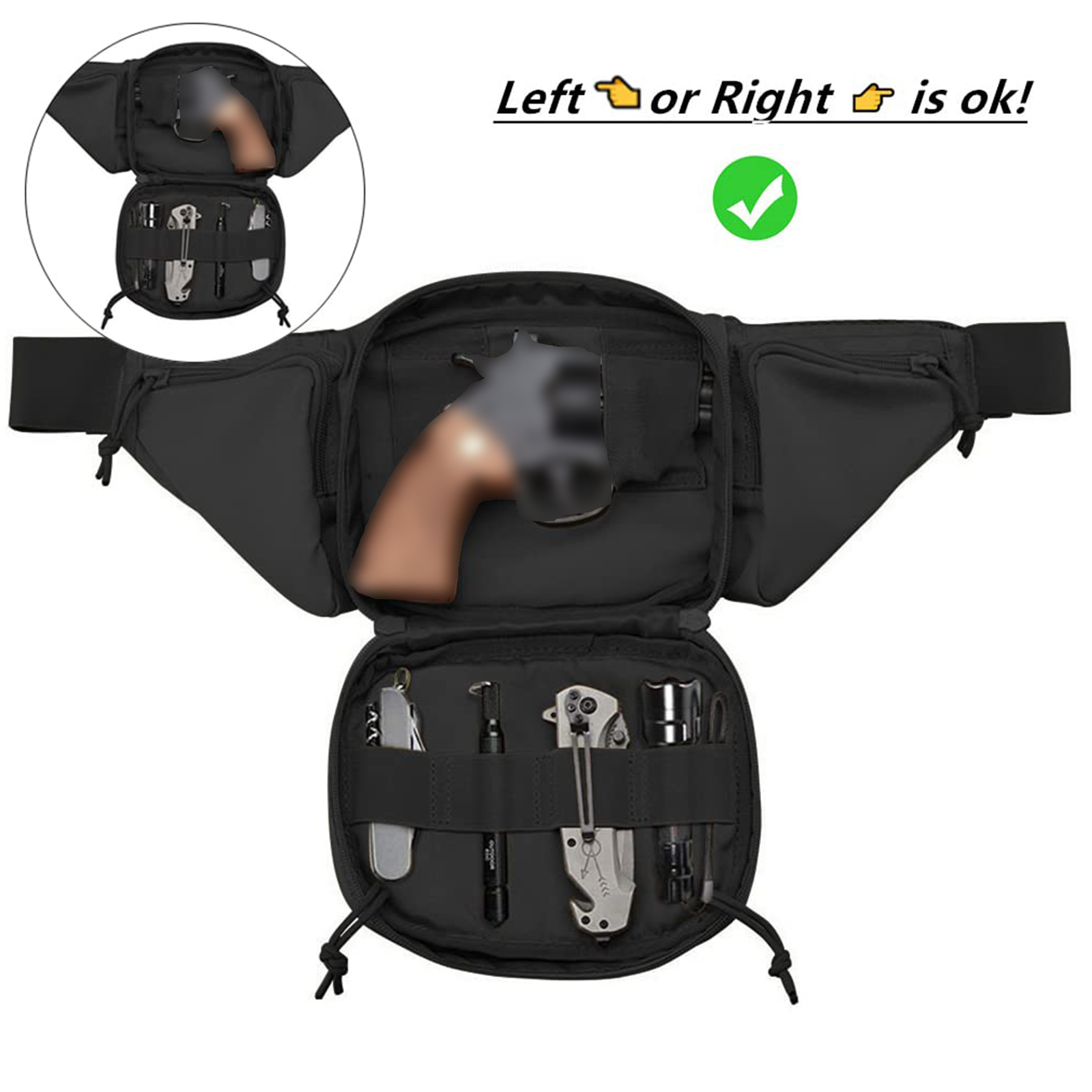 Тактическая поясная сумка-кобу – обзор и цена Edc Carry Bag For Men
