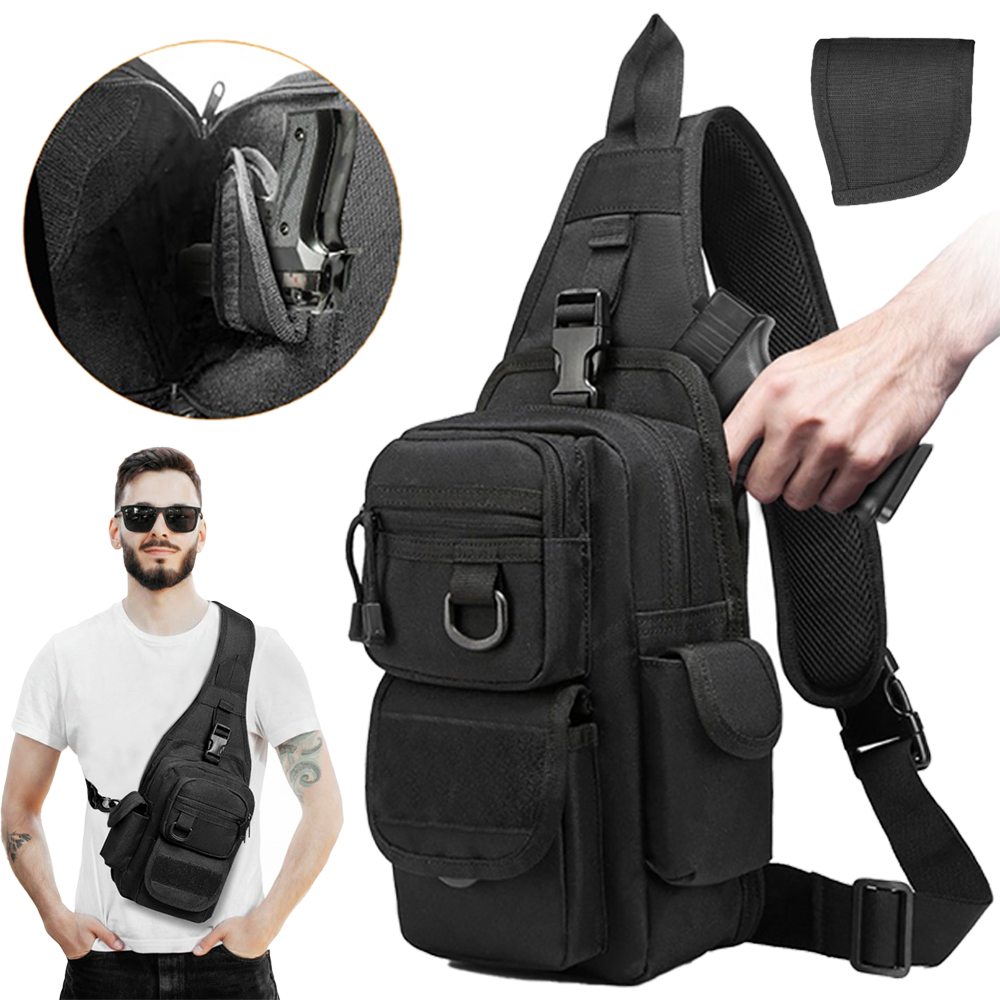 Тактическая сумка для пистолет – обзор и цена Edc Concealed Carry Sling Bag
